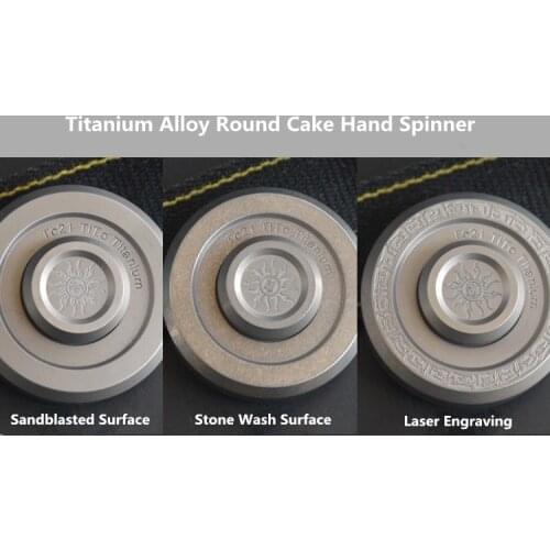 Round Titanium Alloy Hand Spinner CNC TC21 EDC Fidget Spinner High Speed 688 Bearing Autism And ADHD Toy Funny Birthday Gift