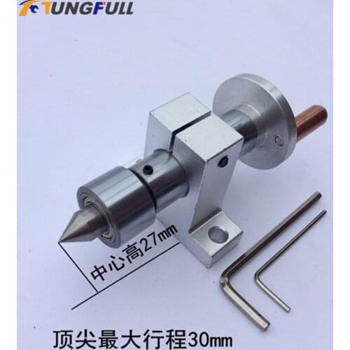Double Bearing Live Centre Metal Revolving With DIY Buddha Beads Machine For Mini Lathe Machine Adjustable
