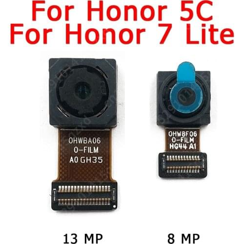 Original Front and Rear Back Camera For Huawei Honor 5C 7 Lite 7Lite GT3 Main Facing Camera Module Flex Replacement Spare Parts