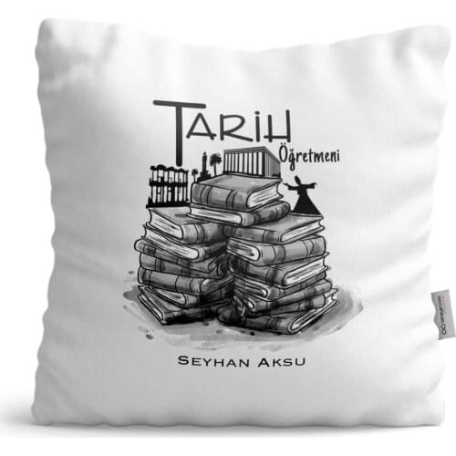 Personalized History Teacher Satin Pillow-1