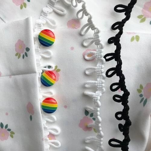 Button Loop Elastic Button Hole Collar Suitable For Childrens Clothing Hand Sewing Accessories TJ4183