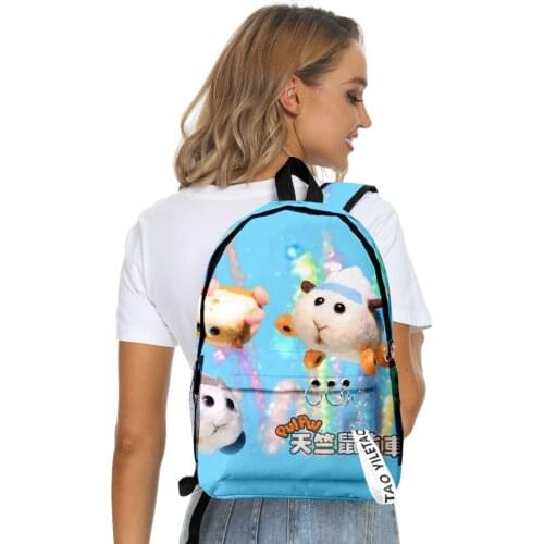 Popular 3D Printed Anime PUI PUI Molcar/Guinea pigs Backpacks Men Women School Bags Travel Bags Teenage Notebook Backpack