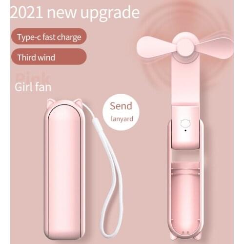 Mini Fan Portable For Fans Handheld USB Rechargeable Fans Appliances Household Electrical Appliances Desktop Ventilado