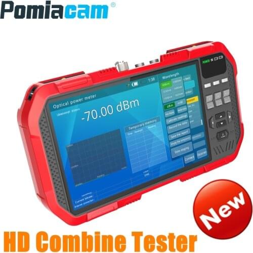 Professional HD Combine Tester DT-A86 7 Inch H.265 4K IP camera tester 8MP TVI CVI 5MP AHD CVBS CCTV Tester Monitor Multimeter