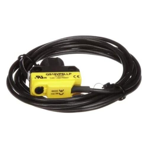 QS18VP6LLP Sensor, Laser,Polarized Retroreflective,0,01 m Range,10-30 VDC,PNP,2 Meter Cable 73241