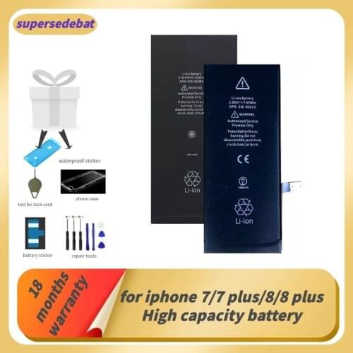 Supersedeba 0 Cycle Bateria for Iphone 7 Original for Iphone 8 Plus Battery for Iphone 7 7 Plus 8 Plus Batterie The Phone Mobile