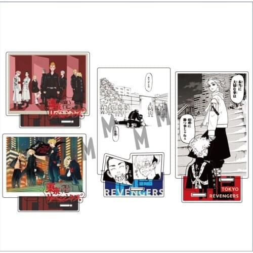 Tokyo Revengers Sano Manjiro Hanagaki Takemichi Acrylic Square Stand Model Figure Plate Display Anime Student Tabletop Decor