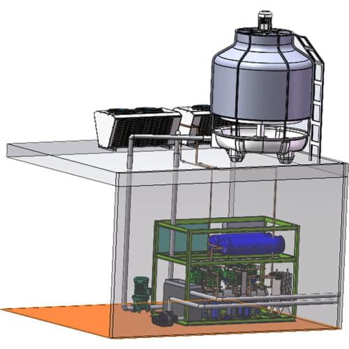 Cast-iron angle shutoff valve working as suction valves & discharge valves for semi-hermetic screw compressor for HVAC/R units