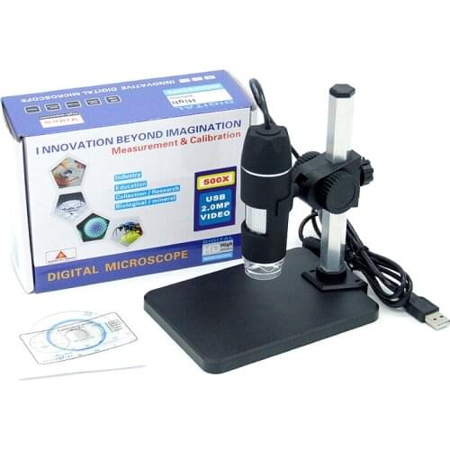 1-50x/500x USB Microscope HD 2MP Handheld Endoscope Educational Science Inspection Magnifier CMOS Borescope