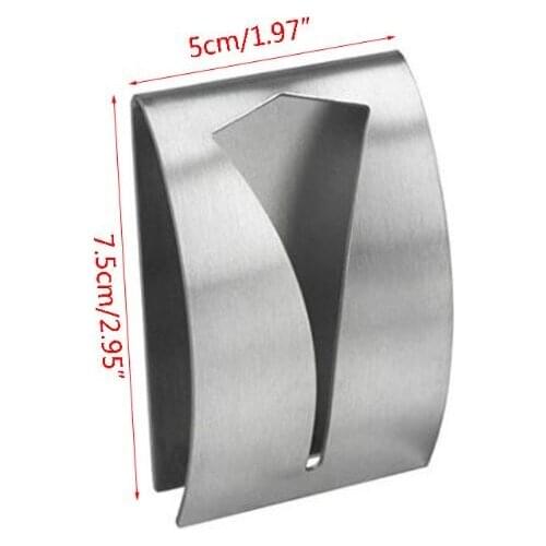 2021 New 2pcs Stainless Steel Strong Self Adhesive Towel Holder Wall Mounted Hangers Rustproof for Bathroom