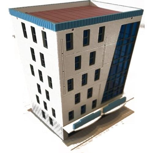 2pcs/lot Model 1:87 HO Scale Plastic Color Building For Ho Train Layout