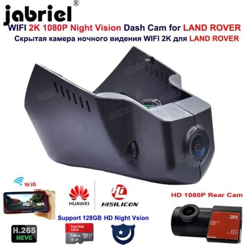 2K HD 1080P Wifi Car Dvr Dash Cam Camera For Land Rover Discovery 5 Range Rover Sport Range Rover Evoque Range Rover 2016-2019