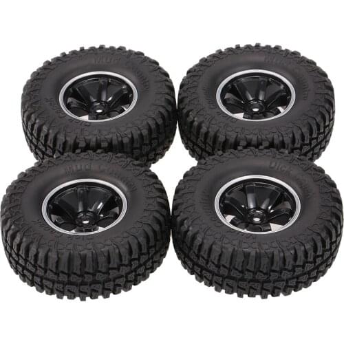 4Pcs for AUSTAR AX-3020C 103mm 1.9 Inch 1/10 Scale Tires with Wheel Rim for 1/10 D90 SCX10 CC01 RC Off-Road Rock Crawler