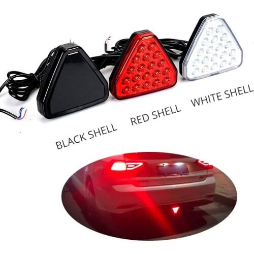 Car LED Car Brake Light Tail Light Triangle Flash Strobe Lamps 20LEDs 12 Car Lamps Auto Accessories