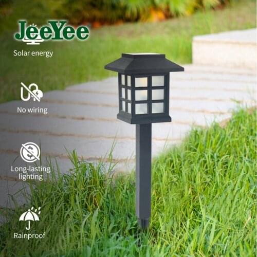 JeeYee Brand LED Solar Lamp Outdoor Lighting Waterproof LED Solar Lawn Light Garden Light Landscape Path Yard Patio Jardin Lamp