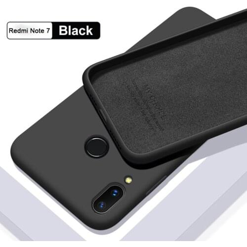 HATOLY Skin-friendly Case For Xiaomi Redmi 7A Liquid Silicone Cases For Xiaomi Redmi 7A Slim Soft TPU Microfiber Cover Capas
