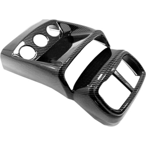 For Hyundai Santa Fe 2019 2020 Car Rear A/C Air Outlet Vent Cover Frame Sticker Car Molding Accessory