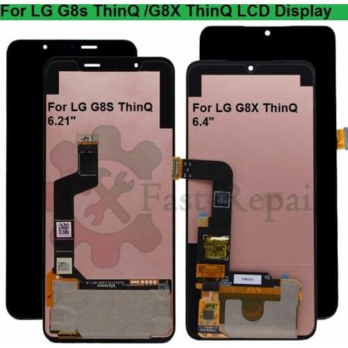 For LG G8s Display LMG810, LM-G810, LMG810EAW Touch For LG G8X Screen Digitizer Assembly For G8X ThinQ v50s LCD with frame