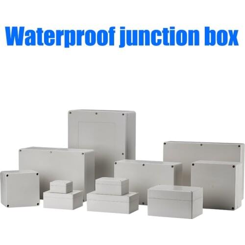 Electrical junction box DIY outdoor electric box project box ABS waterproof plastic shell monitoring power box plastic case