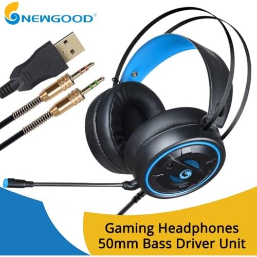 Gaming Headset Luminous Earphones Headband Gamer game headphones for computer Headphone with microphone 3.5mm USB Surround Sound