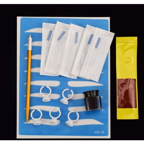 Makeup Beauty Tools 1 set 3D Professional Permanent Microblading TattooTraining Kits Eyebrow Tattoo Practice Kit