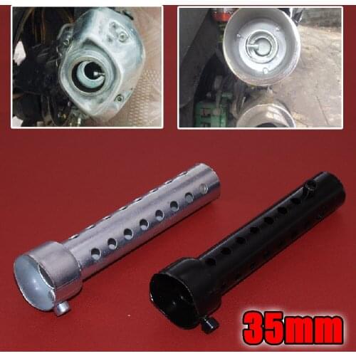 JEAZEA 1x 35mm Motorcycle Exhaust Pipe Silencer DB Killer Adjustable Off-road Bike Exhaust Can Muffler Insert Baffle Silencer