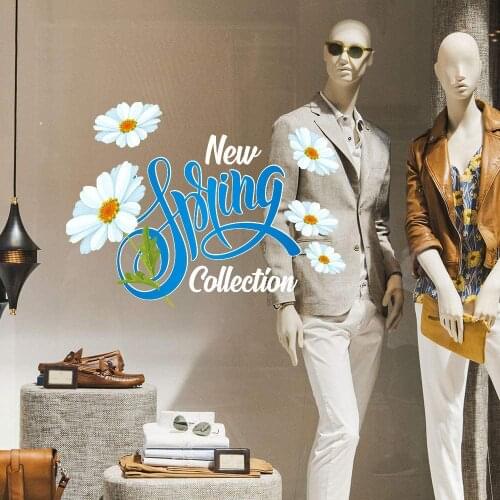 Kina UVNC0051 window sticker new spring-measurement 50x40 cm-showcases stores for new collection, stickers