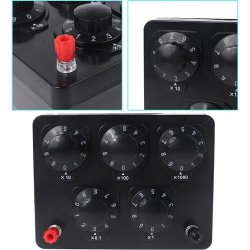 0-9999.9 Ohm Variable Resistance Box Decade Resistor Experimental Equipment For Physical School Teaching Drop Ship