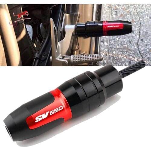 For SUZUKI SV650/S SV 650 S SV650S Newest Motorcycle Accessories CNC Black Aluminum Crash Pads Exhaust Sliders Crash Protector