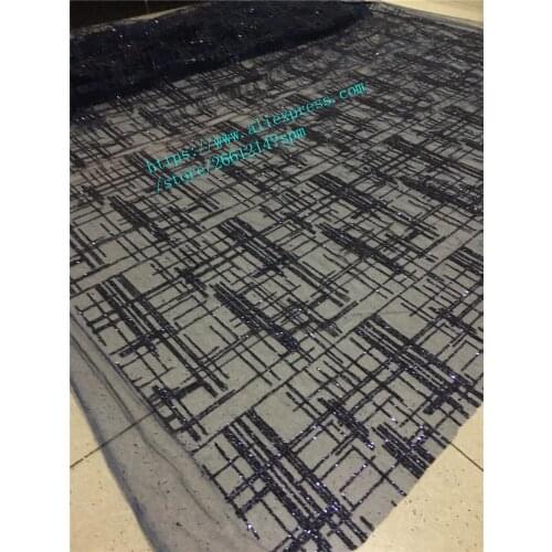 New style French net lace fabric high quality African pure tulle mesh lace fabric with sequins glitter for party dress