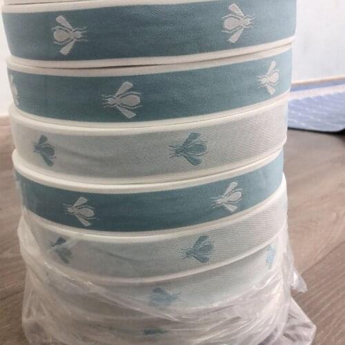 New style ribbon DIY clothing bag sewing products and fabrics jacquard embroidery ribbon decoration ribbon can be customized