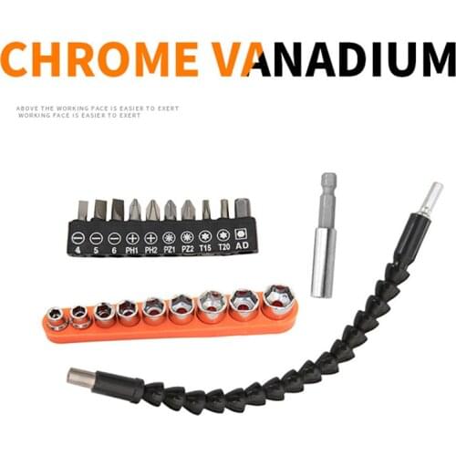 Screwdriver Connecting Rod Flexible Shaft Screwdriver Accessories Electric Drill Extension Rod and Hose Connecting Shaft Set