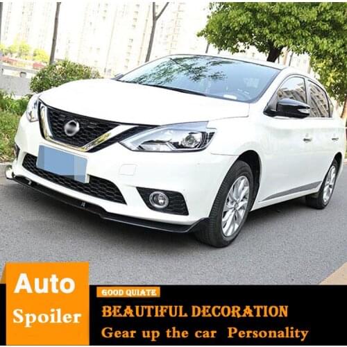 For 2016-2018 Nissan Sentra SYLPHY front Bumper Diffuser Bumpers Protector Rear Spoiler ABS Material Body kit bumper rear lip