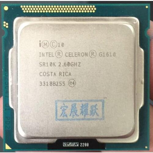 Intel Celeron Processor G1610 (2M Cache, 2.60 GHz) Dual-Core CPU LGA 1155 100% working properly PC Computer Desktop CPU