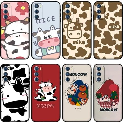 Cute cow phone case for oppo Reno 4 6 pro Puls Z Silicone case for oppo realme GT Q3 Q2 GTneo X7 X50 pro