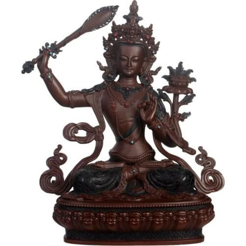 Pure Copper Manshu Bodhisattva/Buddha Statue Ornaments Manshu Tibetan Buddhism Tantra Nepal Crafts Worship