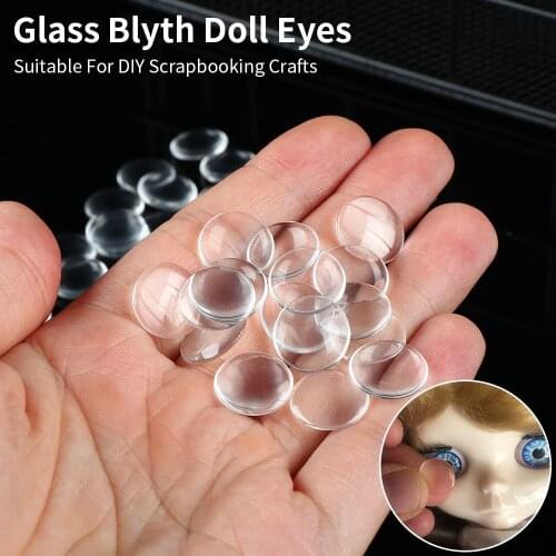50 Pcs Glass Eye Chip Hot sale DIY Crafts Toy Glass Eye Chips Eye Doll Glass flakes Eyes Crafts Doll Eyeballs Accessories