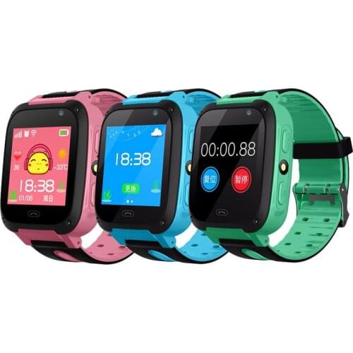 V6 Children Kids Security Smart Watch Phone With SIM Card Smart Clock LBS Tracker Camera Bluetooth Anti Lost Monitor SOS Call