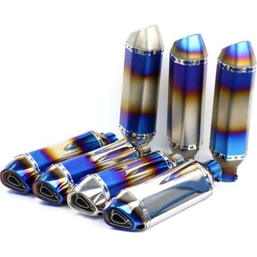 Motorcycle Exhaust Pipe 51mm Universal Motocross Stainless Steel Db Killer Escape Moto Muffler for CBR190R ATV Dirt Pit Bike