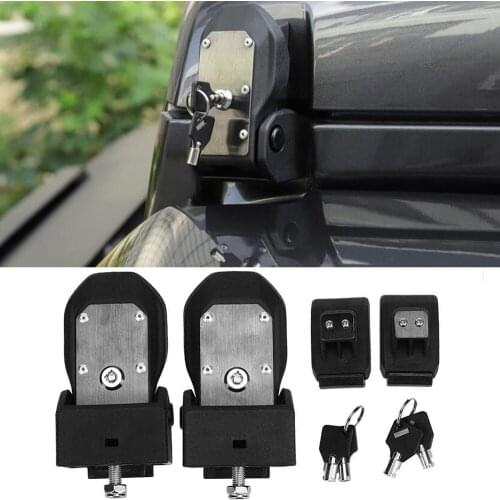 Car Engine Hood Cover Latch with Lock Front Side Catches Kits for Jeep Wrangler JL 2018 Auto Styling Kit
