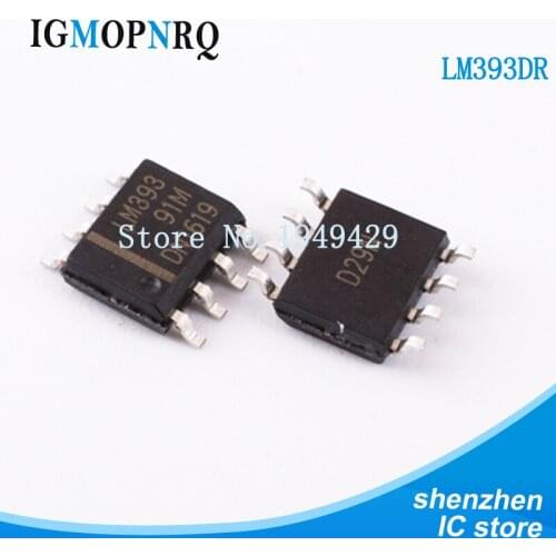 20pcs LM393 LM393DR LM393D SOP-8 Comparators Dual Differential new