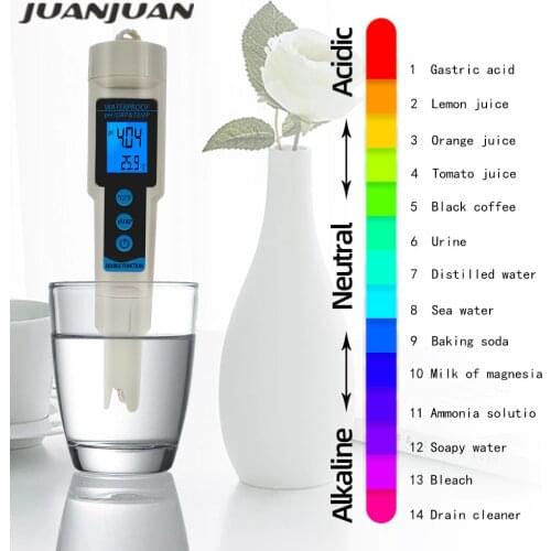 3 in 1 ORP pH TEMP Meter Water Detector Multi-parameter Digital Water Waterproof Quality Monitor Tester 50%off