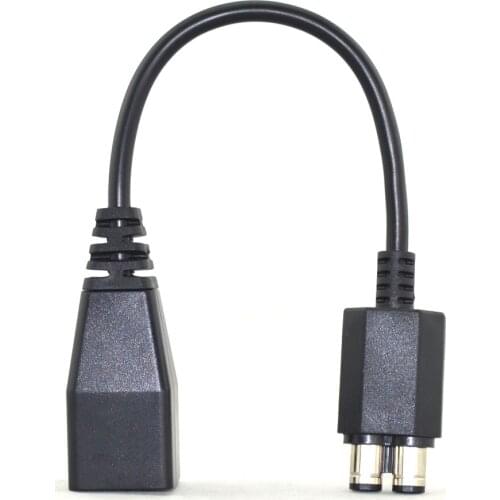 50PCS New high quality 2-port AC Power Supply Adapter Transfer Connectors Adaptor Converter Cable for XBOX360 to Xbox 360 Slim