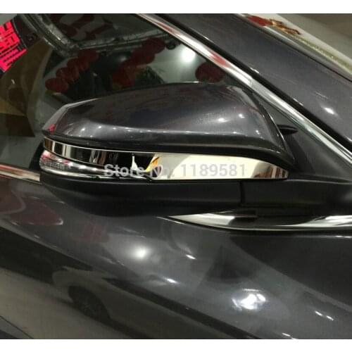 Stainless Steel Car Accessories Side Mirror Trim Rear View Molding For Toyota Highlander 2014-2019