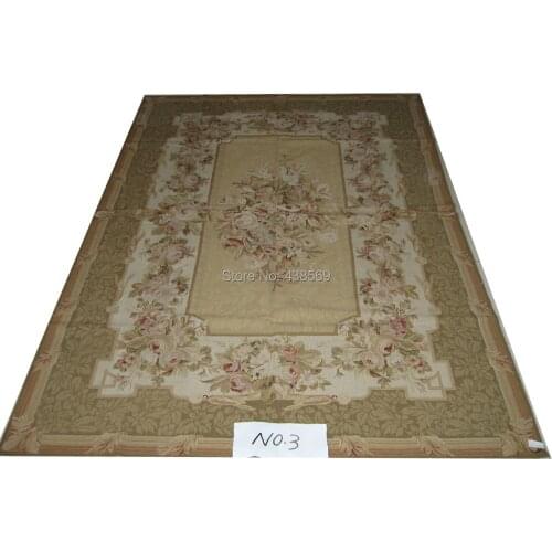 Free shipping 3'X5' needlepoint woolen rugs,100% handmade New Zealand wool carpets