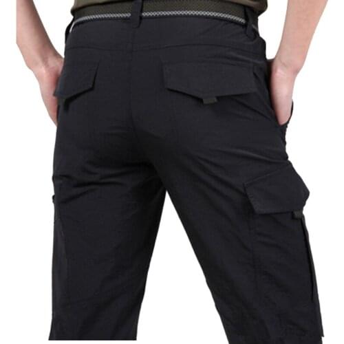 Quick Breathable lightweight Waterproof Dry Casual Pants Men Summer Army Military Style Trousers Mens Tactical Cargo Pants Male