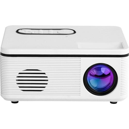 Household Mini Projector Home Theater 100-999 Lumens Portable 1920x1200dpi UK Plug