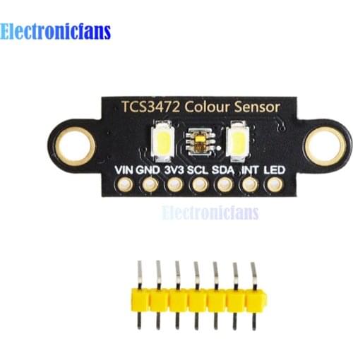 TCS34725 Color Sensor Low Power RGB Light Flora Color Sensor Development Board Two Hole Version Color Recognition Module