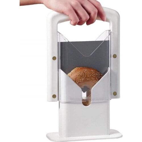 Home Kitchen Bagel Guillotine Slicer Hamburger Cutter DIY Breakfast Maker Size 18*22cm
