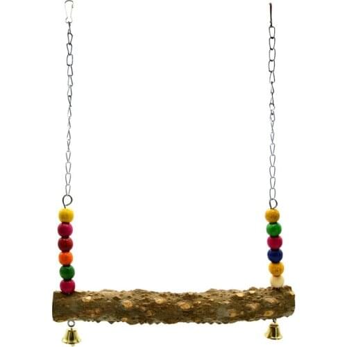 Chicken Swing Toys with Natural Wooden for Hens Large Bird Parrot Macaw Training